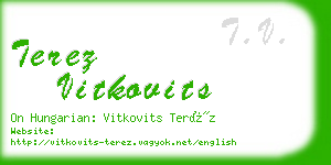 terez vitkovits business card